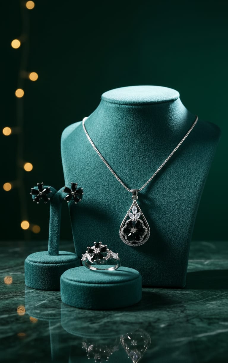 Luxury Floral Crystal Set for Women – Party & Wedding Jewelry (2 Colors)